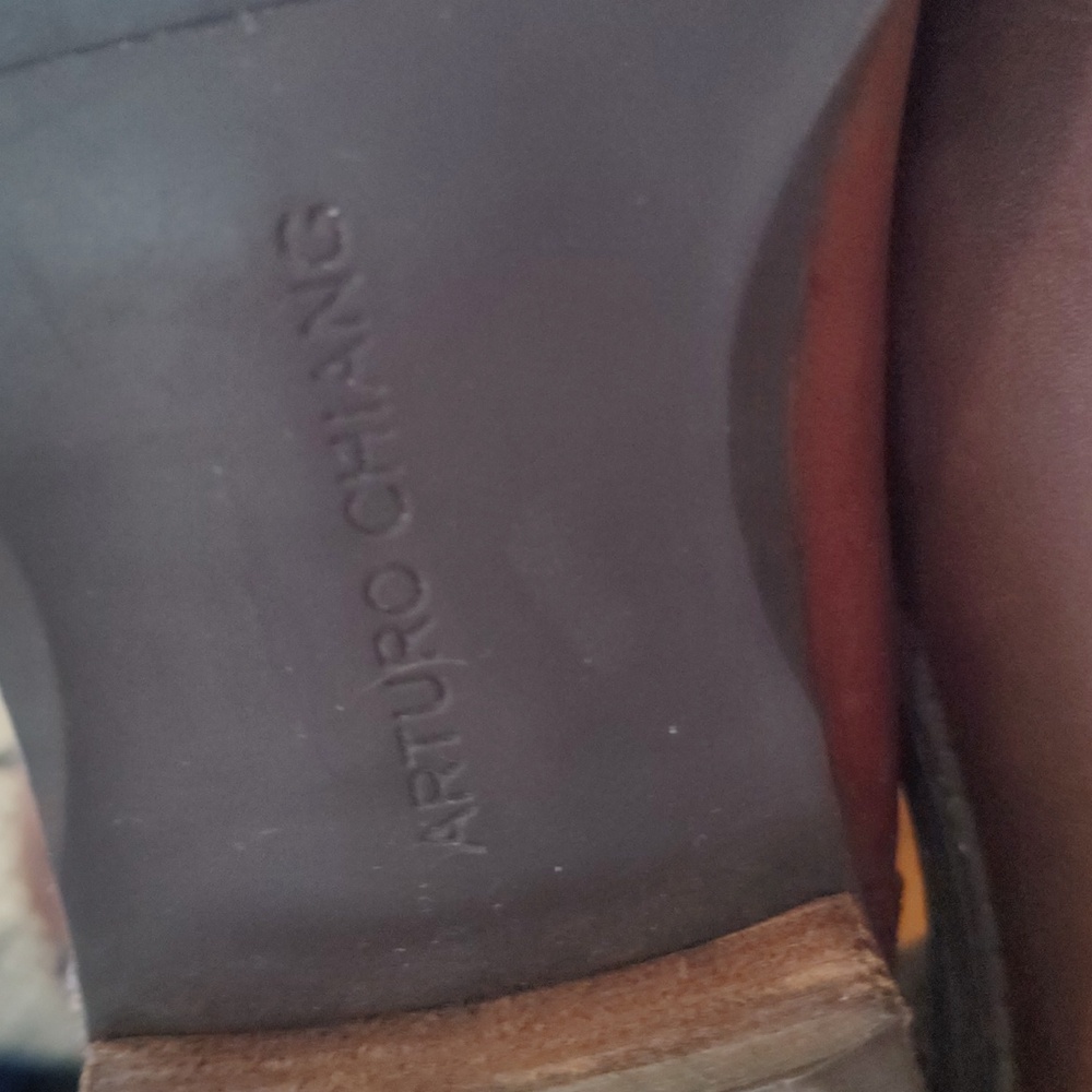 Arturo Chaing Italian Made Elsie Riding Boots Size 8.5 Brown With Box - Picture 8 of 13